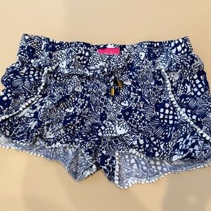 Lilly Pulitzer for Target Challis Pom Pom Upstream Fish Shorts - Used